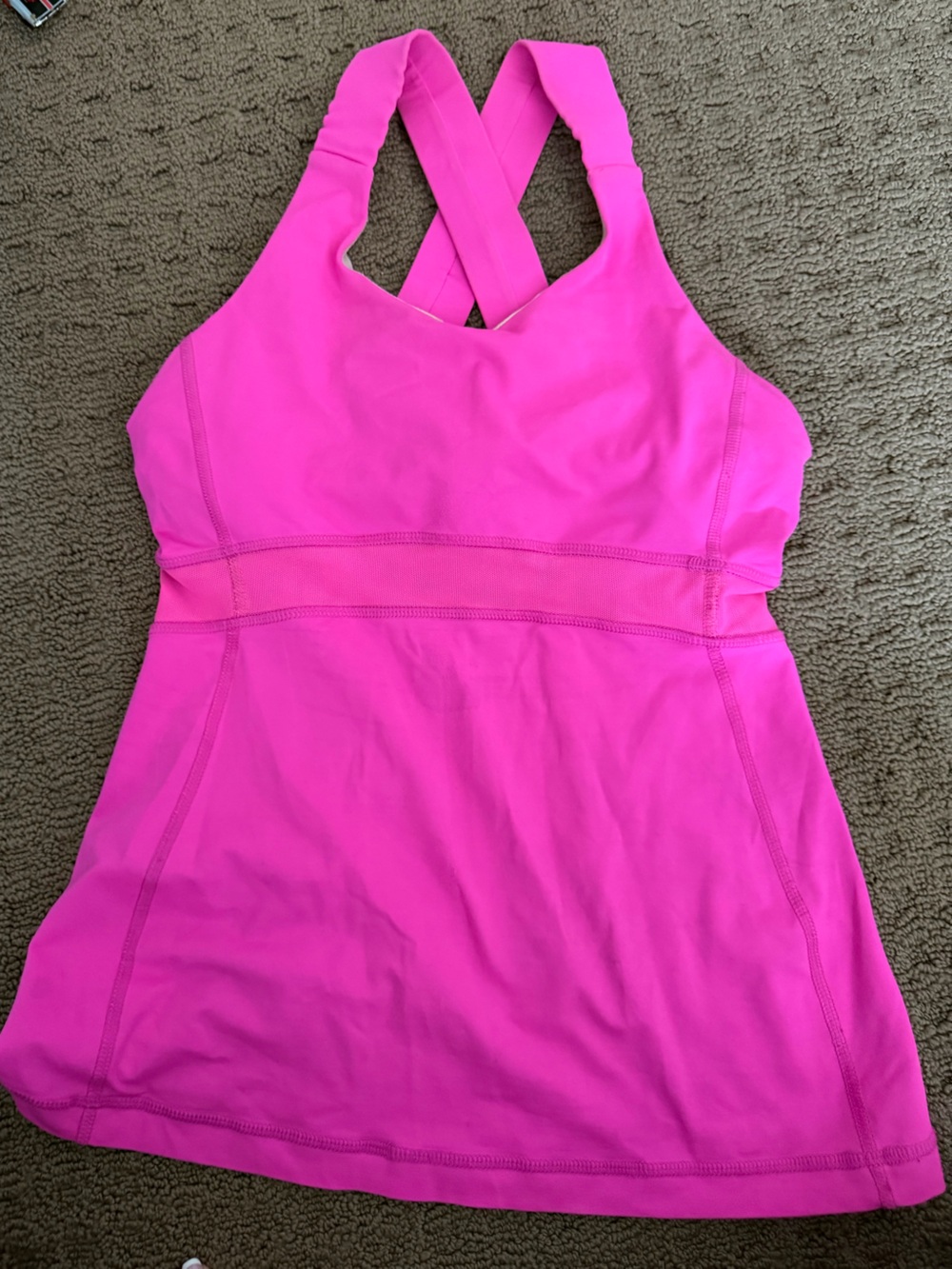 lululemon athletica Bright Pink Racerback Tank Top